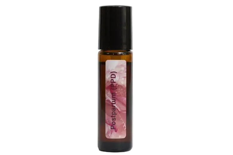 Essential oil roller for postpartum hormone and emotional support