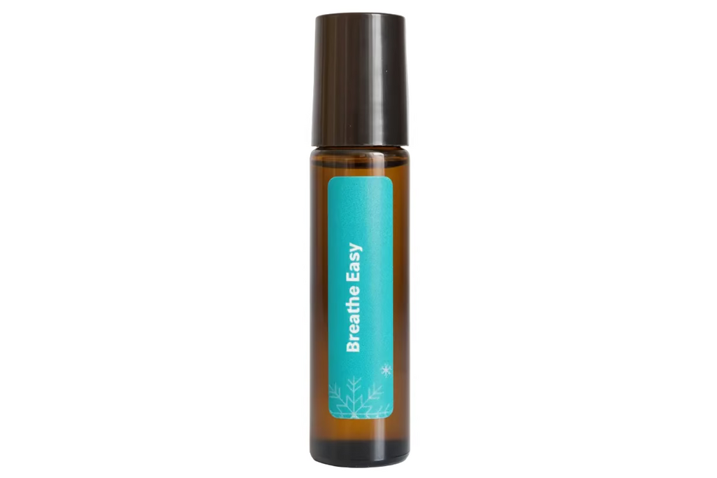 Handmade essential oil roller for respiratory support and easier breathing