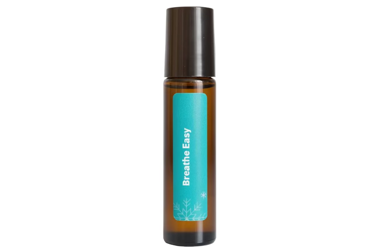 Handmade essential oil roller for respiratory support and easier breathing