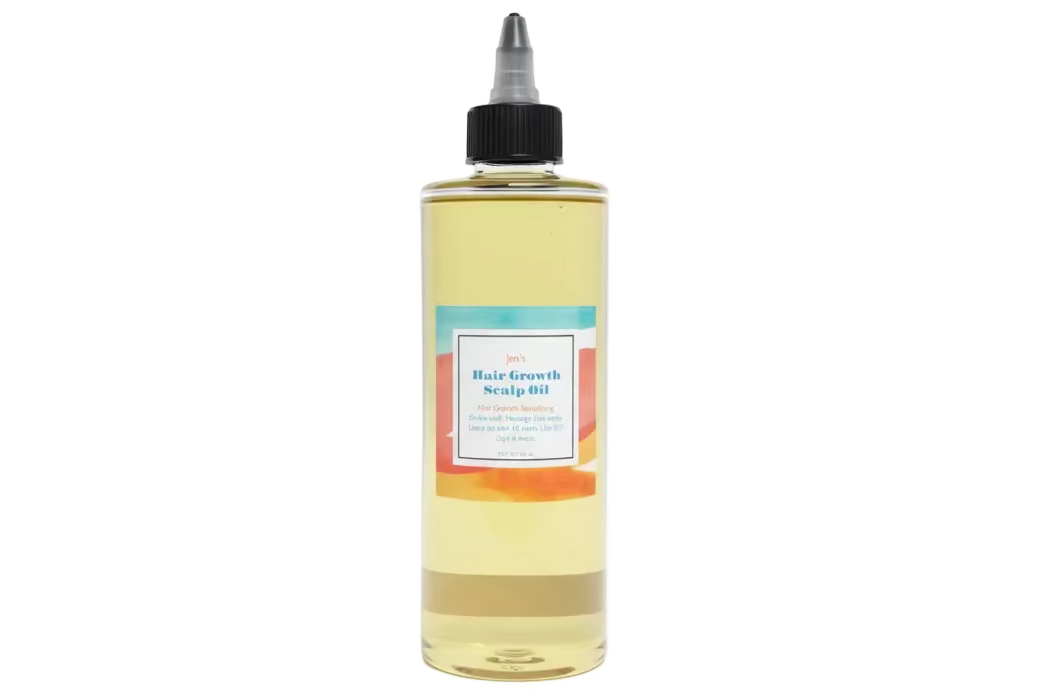 Handmade scalp oil for natural hair growth and scalp health by Jen's Products