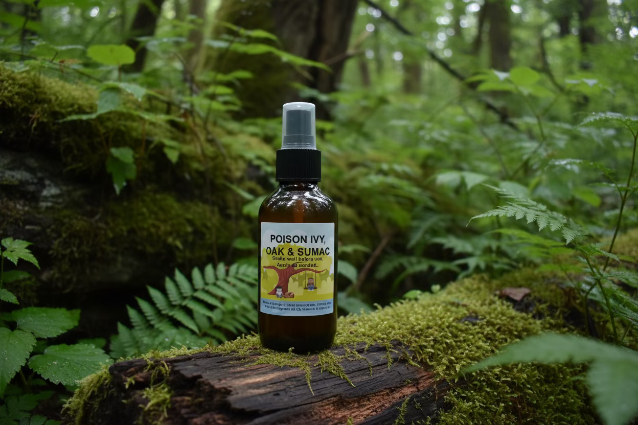 Essential oil roller for poison ivy, oak, and sumac itch and rash relief
