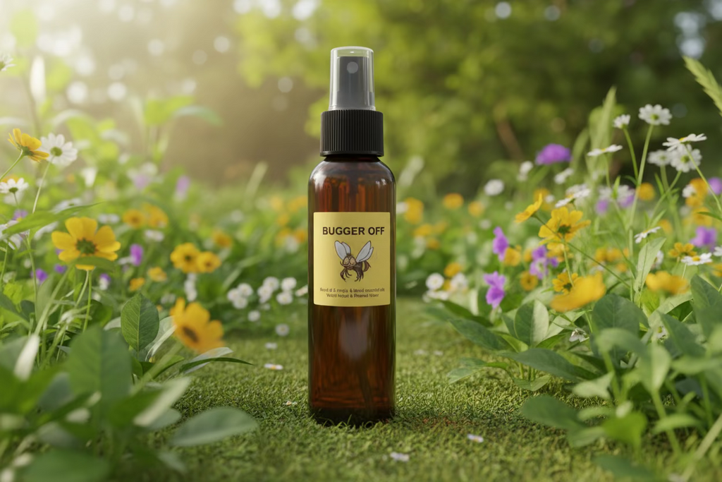 Handmade essential oil bug repellent spray by Jen's Products