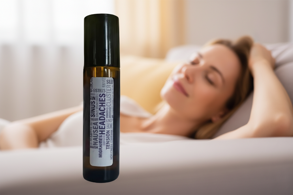 Essential oil roller for migraine and headache relief by Jen's Products
