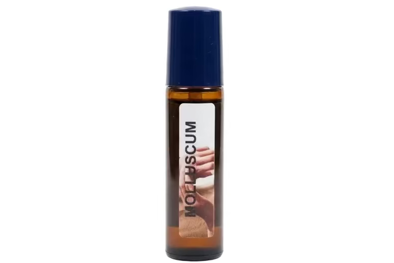 Handmade essential oil roller for molluscum contagiosum support