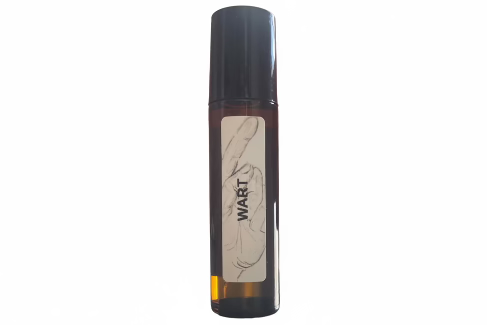 Essential oil roller for wart removal support by Jen's Products