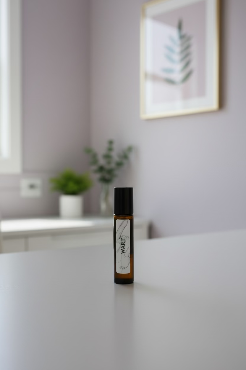 Essential oil roller for wart removal support by Jen's Products