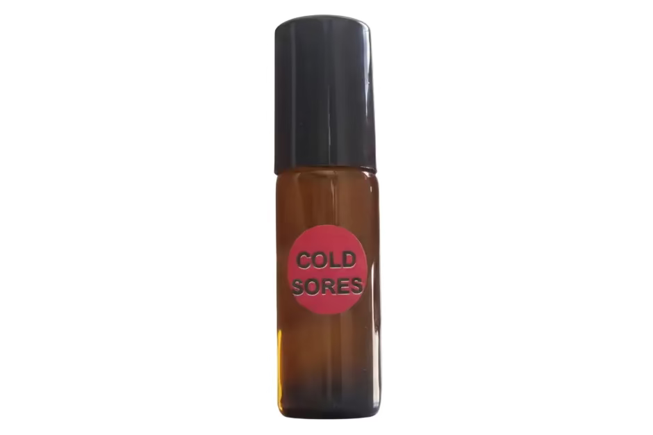 Handmade essential oil roller for cold sore relief