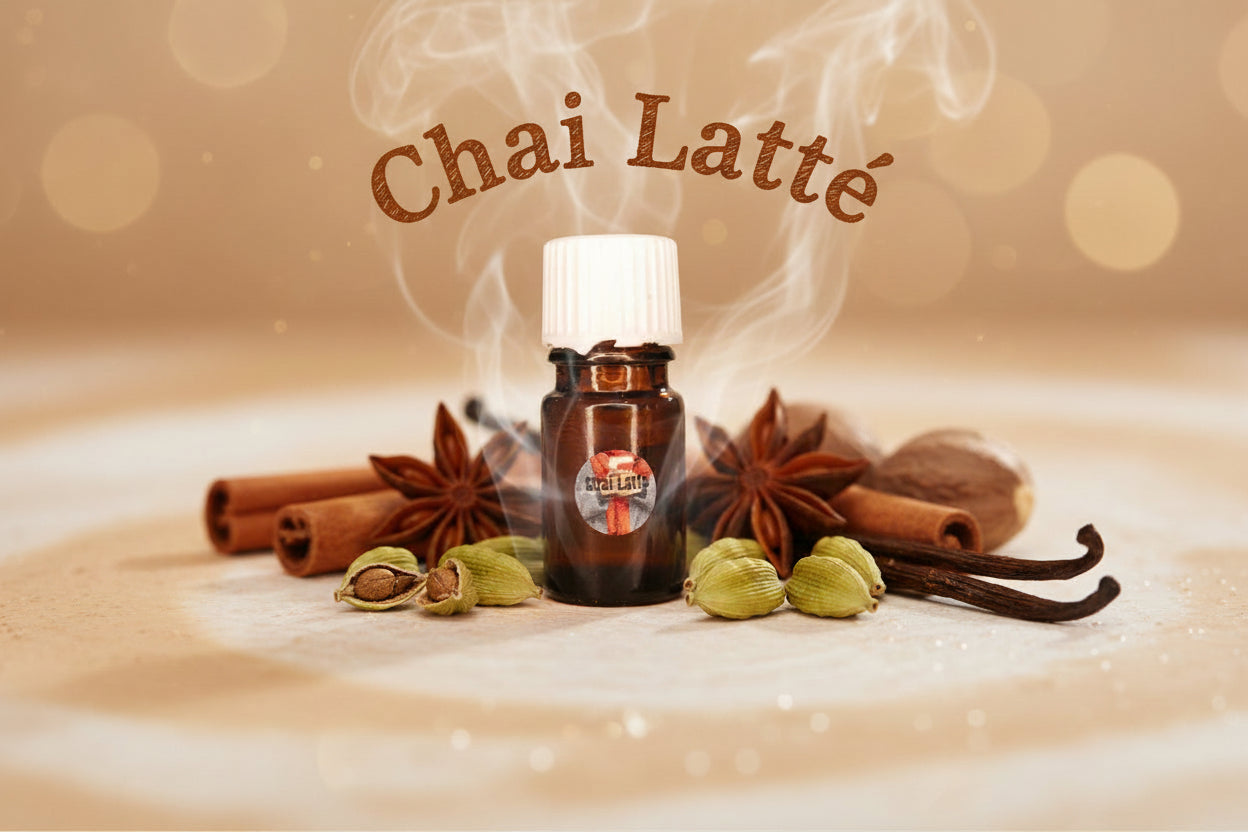 Handmade essential oil diffuser blend by Jen's Products for aromatherapy (Chai Latté blend) 