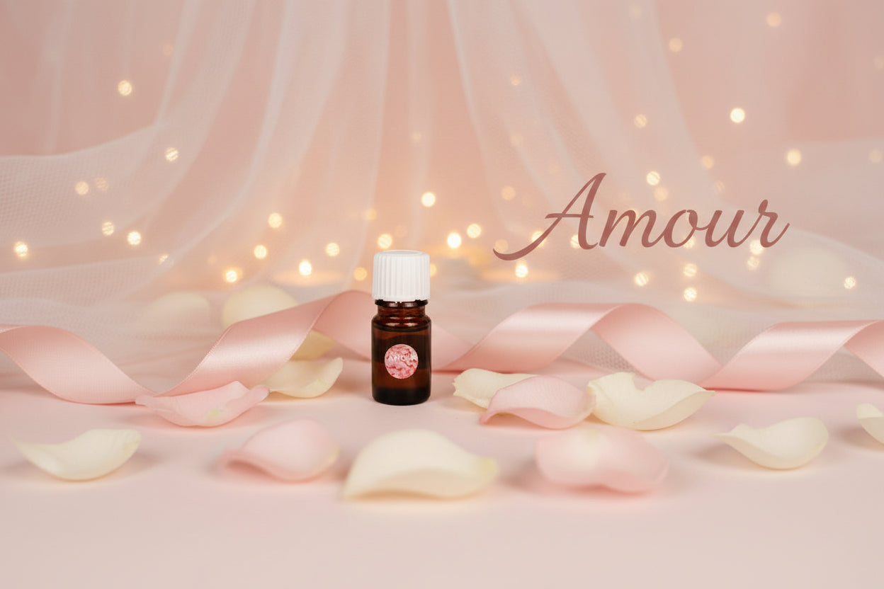 Handmade essential oil diffuser blend by Jen's Products for aromatherapy (Amour blend)