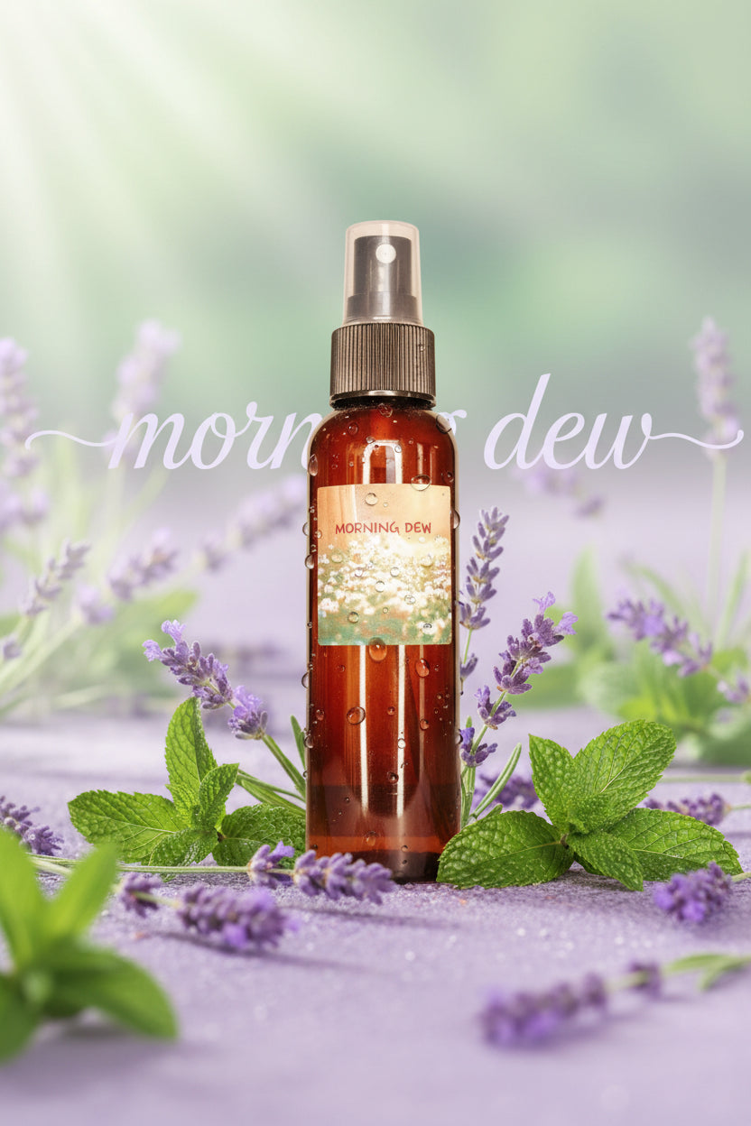 Handmade essential oil car and room spray by Jen's Products (Morning Dew)